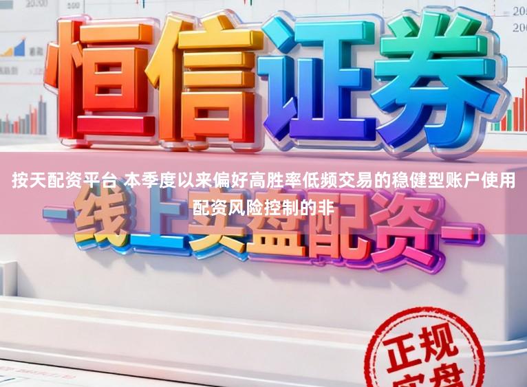 按天配资平台 本季度以来偏好高胜率低频交易的稳健型账户使用配资风险控制的非