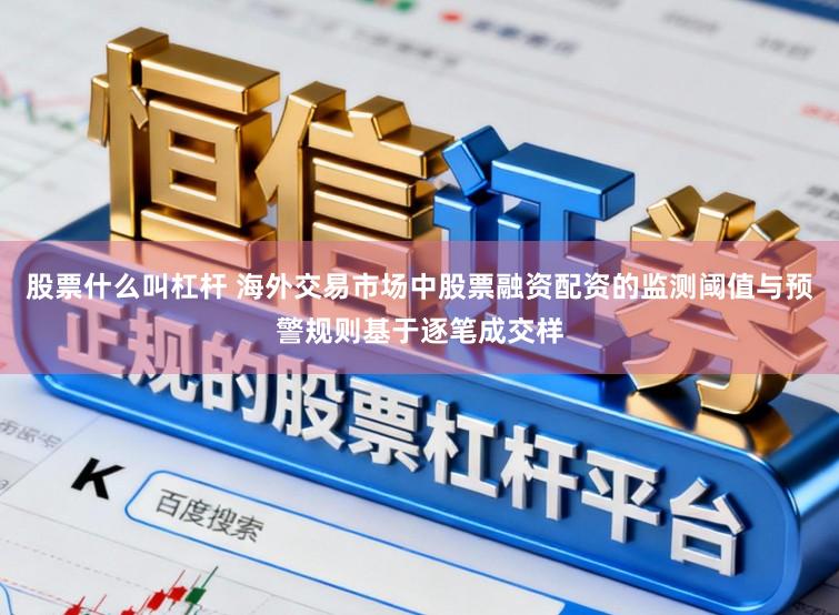 股票什么叫杠杆 海外交易市场中股票融资配资的监测阈值与预警规则基于逐笔成交样