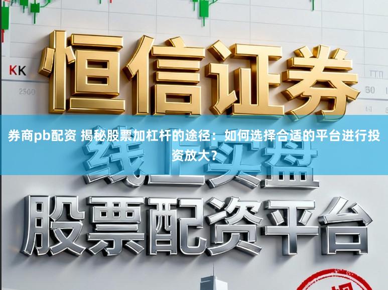 券商pb配资 揭秘股票加杠杆的途径：如何选择合适的平台进行投资放大？